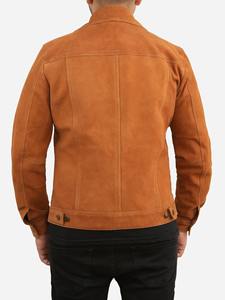 Premium qualité marron cuir daim toile Bomber veste hommes Vintage hiver respirant Offre Spéciale en gros 100% Original vache - Product Image 2