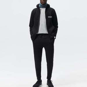 Vente en gros de sweats à capuche respirants pour hommes avec fermeture éclair de haute qualité dernier style de sweats à capuche pour hommes de couleur unie sweats à capuche personnalisés pour hommes confortables - Product Image 1