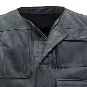 Mode sur mesure peau de vache cuir gilet hommes Slim Fit fabriqué au Pakistan cuir gilet bonne qualité - Product Image 3