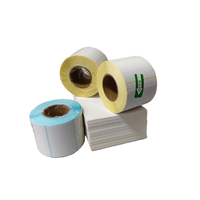 Étiquettes de codes-barres à transfert thermique durables, écologiques, résistantes aux déchirures, personnalisables en gros pour le suivi logistique express 4x4
