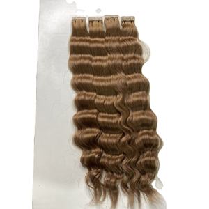 Extensions de cheveux humains 100% naturels, pointe plate, donneur unique, couleur brune, cheveux bruts, super double trame, extensions à clipser, lot - Product Image 6