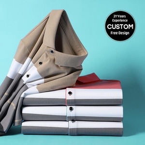 Polo informal de verano de alta calidad para hombre, camisa deportiva de Golf de diseño personalizado, ropa informal lisa de punto al por mayor sólida - Product Image 6