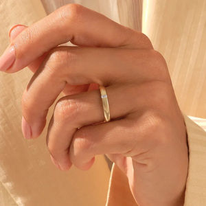 Impresionante Anillo de Oro de 10K con Diamante Moissanita de Corte Redondo, Perfecto para Bodas, Compromisos, Fiestas y Aniversarios, Regalo para Mujer - Product Image 5