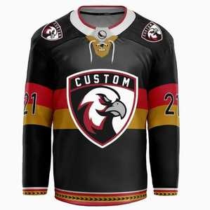 Maillots de hockey sur glace personnalisés et durables de haute qualité, conception sublimée OEM ODM, uniformes de hockey sur glace - Product Image 5