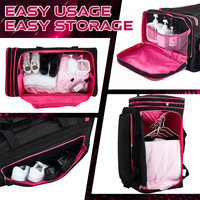 Sac à roulettes personnalisé 100L Ensemble de bagages Sac de voyage pliable Sac de danse avec porte-vêtements