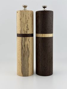 Juego de Salero y Pimentero Estilo Restaurante |   Madera maciza - Product Image 2