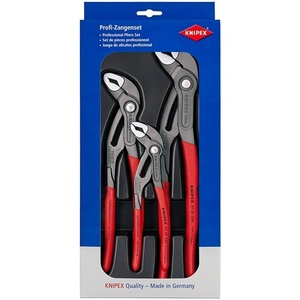 ชุดคีม 3 ชิ้น รุ่น Cobra สีเทา ผลิตจากพลาสติกเทอร์โมฟอร์มเคลือบอะทราเมนต์ สำหรับ KNIPEX - Product Image 1