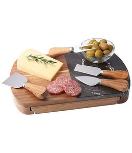 Utensilios de cocina de lujo, tabla de cortar Mármol, queso, tabla de cortar madera, tabla de corte de mármol con juego de cuchillos de queso - Product Image 4
