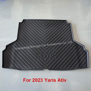 แผ่นรองท้ายรถยนต์แบบกันน้ำ 3 มิติ TPE <span class=keywords><strong>ส</strong></span>ำหรับ Toyota Yaris <span class=keywords><strong>Ativ</strong></span> ปี 2023-2026 - Product Image 2