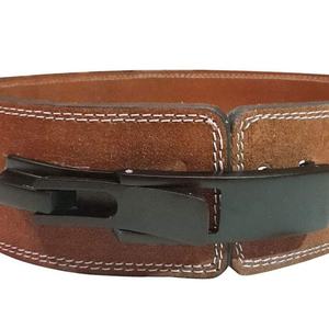 Ceinture de musculation Geo Brother Co en cuir de vachette 4 couches, 10 mm d'épaisseur, fermeture à boucle, robuste, respirante, antidérapante - Product Image 5