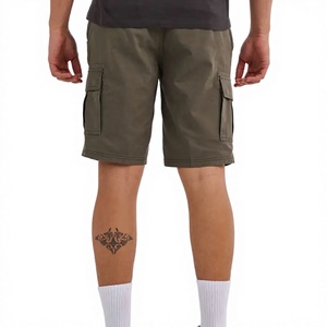 Shorts Cargo en Coton de Haute Qualité pour Hommes, Grande Taille, Taille Mi-Haute, Coupe Droite, en Denim Durable, Vêtements de Travail, Séchage Rapide, Écologiques, Vente en Gros - Product Image 1