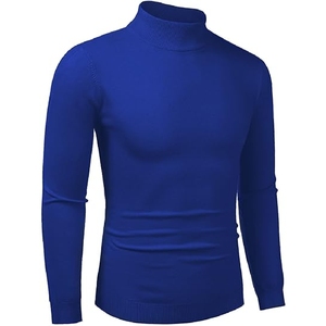 Suéter de poliéster transpirable de alta calidad para hombre 2025, suéter antiretráctil de Color sólido con logotipo personalizado - Product Image 6