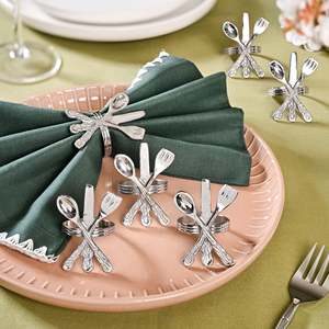 Ambar Exports – Lot d'anneaux de serviette vintage en laiton pur, durables, largeur 5 cm, pour mariages, décoration de table de luxe pour restaurants - Product Image 1