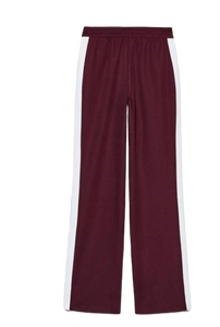 Venta al por mayor de pantalones de algodón granate y rayas de las mujeres elegantes pantalones de oficina en tonos neutros ofrecidos a precios competitivos - Product Image 5