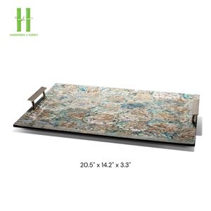 Fabrication directe assiette ou plateau en nacre assiettes personnalisées pour la décoration de table à partir de la main au Vietnam - Product Image 6