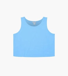 Camiseta sin mangas corta básica para mujer, verano, punto corto acanalado, logotipo personalizado, cuello redondo, ropa esencial para mujer, venta al por mayor - Product Image 5