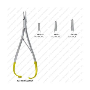 Mathieu TC ที่วางเข็มทังสเตนคาร์ไบด์แบบเรียบเครื่องมือผ่าตัดทำจากสเตนเลสโดย biolex - Product Image 3