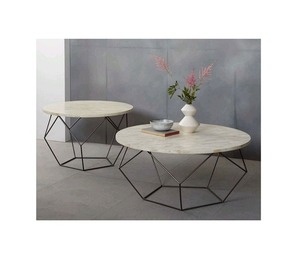 Mesa de centro de diseño único hecha a mano de primera calidad, mesa de metal dorado de una sola pieza al mejor precio - Product Image 5