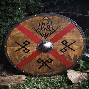 Escudo vikingo medieval Escudo vikingo de madera hecho a mano 22 pulgadas Disfraz de Halloween de Haven Shield - Product Image 2