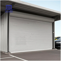 Porte à enroulement en aluminium prix usine, porte industrielle extérieure isolée, résistante au vent et antivol pour entrepôt