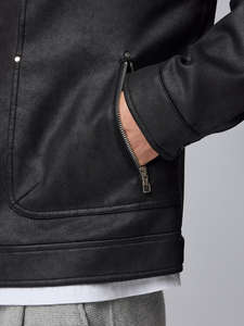 Veste universitaire moderne avec coupe ajustée et mélange de laine premium - Product Image 5