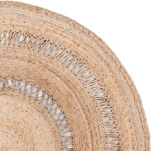 พรมปอกระเจาทอมือเป็นมิตรกับสิ่งแวดล้อมมากขึ้นพรมสไตล์โบฮีเมียนพร้อมเทคนิคถักแบบคลาสสิกสีทึบสำหรับใช้ในบ้าน - Product Image 4