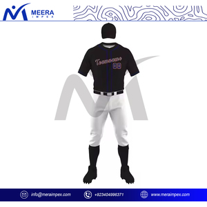 Conjunto de uniforme de camiseta de béisbol transpirable de secado rápido para hombre, kit de ropa deportiva de entrenamiento profesional con logotipo personalizado de talla grande - Product Image 2