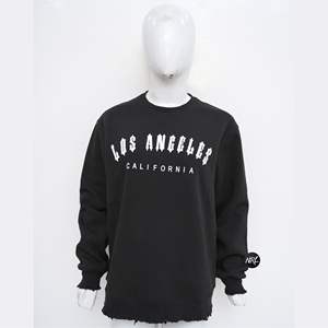 Vente en gros de sweatshirt à manches longues surdimensionné avec impression bouffante et logo personnalisé pull en coton pour vêtements d'hiver pour hommes pull pour hommes - Product Image 6