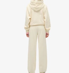 Vente en gros Logo personnalisé Pantalon de survêtement pour femme Pantalon de survêtement 100% coton Pantalon de survêtement de haute qualité avec poches latérales de couleur unie - Product Image 2