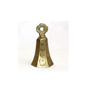 Cloches de vache indiennes artistiques en laiton avec un charme rituel pour la décoration du patrimoine des événements traditionnels et pooja - Product Image 1