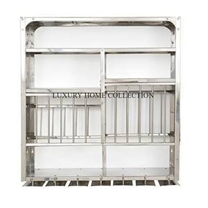 Étagères de cuisine modernes en métal abordables avec plusieurs niveaux pour organiser votre garde-manger avec style et commodité. - Product Image 1