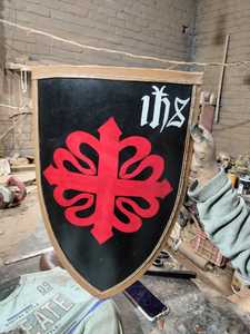 Escudo medieval vikingo hecho a mano, fabricante profesional medieval, escudo vikingo hecho a medida para un tamaño personalizado - Product Image 3