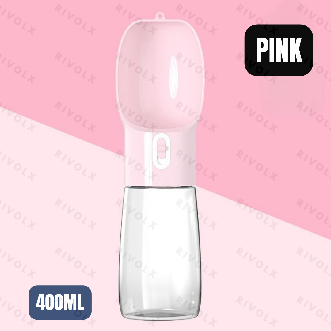 Couleur rose (Capacité : 400 ml pour l'eau)