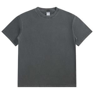 Nueva llegada Vintage 280gsm Acid Wash Tee Heavyweight 100% algodón Plain Jersey camiseta personalizada con serigrafía diseño en blanco a granel - Product Image 3