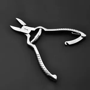 Cortauñas de Acero Inoxidable Curvo para Manicura y Pedicura, Pinza para Cutículas, Removedor de Piel Muerta para Uñas de Dedos de Manos y Pies, con Mandíbula Ancha - Product Image 5
