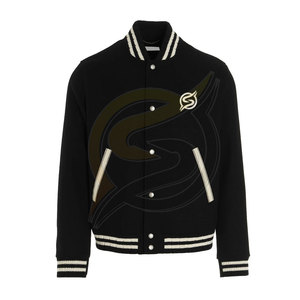 Streetwear en laine avec service personnalisé OEM Veste de baseball d'hiver de haute qualité, entièrement personnalisable Veste d'hiver grande taille pour hommes - Product Image 3