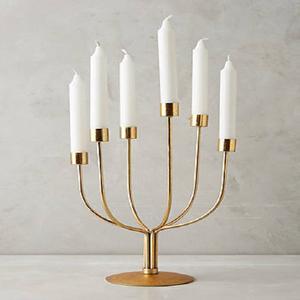 Traditional Style Metal Candle Holder New Latest Home Decorative Brass Plated Candlestick Holder Stand Holder <b>for</b> Best <b>Sale</b> - Product Image 5