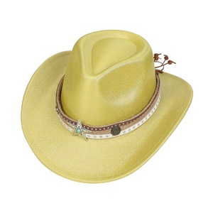 Nuevos sombreros de vaquero de cuero al aire libre para hombres de vaquero occidental personalizados Sombreros de vaquero en cuero genuino Sombreros de moda al por mayor - Product Image 2