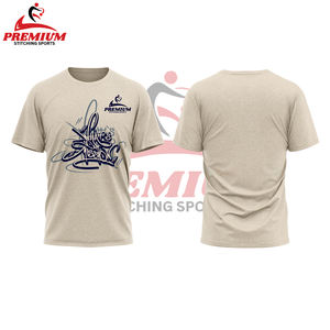 Vêtements personnalisés 240 GSM T-shirts à épaules tombantes lourdes 100% coton Chemises vierges tricotées surdimensionnées OEM - Product Image 2