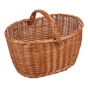 Cesta para Leña de Mimbre Natural Marrón Biacchi Garden Friend 50x35x35cm C1550110 - Product Image 1