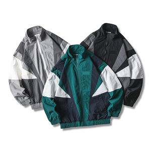 Logo personnalisé pour hommes, multi couleurs, veste coupe-vent à fermeture éclair, vente en gros de veste universitaire de moto pour hommes - Product Image 5