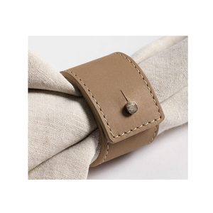 ห่วงรัดผ้าเช็ดปากหนังสไตล์เรียบง่ายและหรูหราสำหรับตกแต่งโต๊ะในโรงแรมและร้านอาหาร - Product Image 6