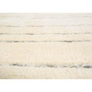 Tapis en laine tissé à la main en viscose rayée ivoire Contour 9x12 rectangulaire grande surface pour la maison classique pour adolescents - Tapis Jaipur ZA Hwt-01 - Product Image 3