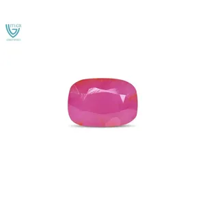 Rubí (Manik) - Gema Natural Facetada de 5.62 Quilates, Creada en Laboratorio, Pulida, Tallada en Forma de Estrella, Naranja, Roja, Amarilla, Azul, Rosa, 8mm 1mm - Product Image 1
