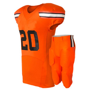 Uniformes de Fútbol Americano Profesionales Transpirables de Manga Corta para Entrenamiento de Equipo, Verano, 100% Poliéster - Product Image 1