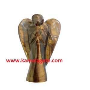 Figurine d'ange opalite de 3 pouces faite à la main pierre précieuse sculptée en cristal naturel pour la guérison en gros Feng Shui Chakra Opale Type Souvenir - Product Image 5