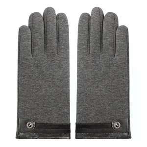 Unisex Lightweight Winter Ski <b>Gloves</b> with Thinsulate <b>Thermal</b> Lining Custom Logo PU and Leather Material for Running - Product Image 2