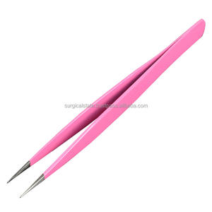 Pinzas de cejas de acero inoxidable de marca personalizada de alta precisión Diseño de Punta inclinada de estilo único para dar forma a las cejas - Product Image 6