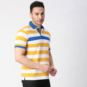 Polo personalizado de 25 poliéster y algodón con logotipo de sublimación para hombre, camiseta Polo de Golf con estampado de uniforme de rendimiento empresarial - Product Image 3