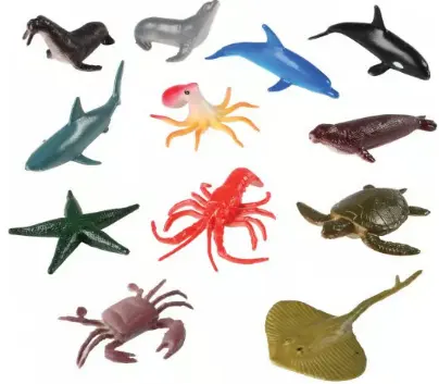 子供のためのおもちゃの海の動物水中の深いミニ海の動物の生き物